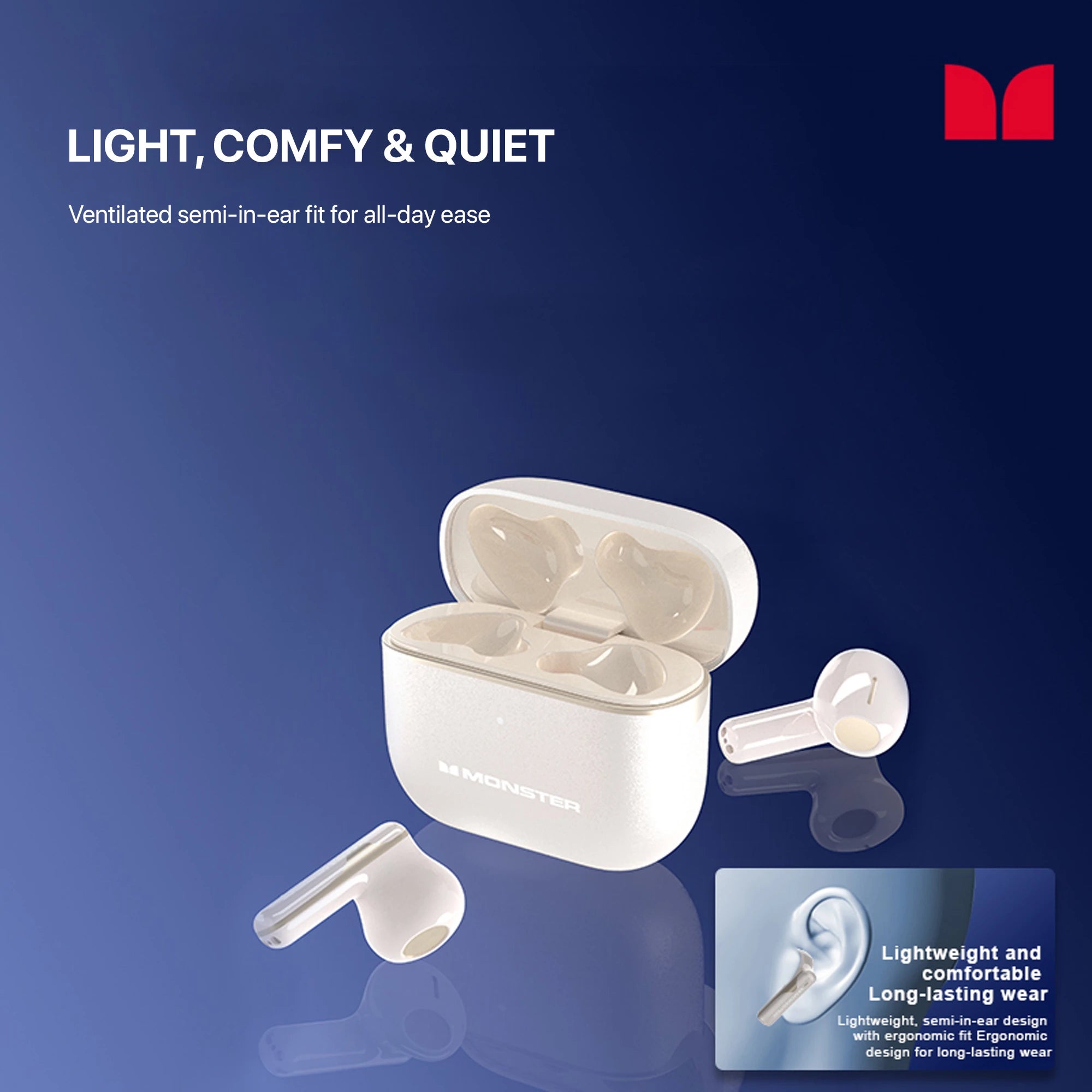 Thinkplus x Monster GT13 True Wireless Bluetooth Earphone TWS Headset Mini Earbuds