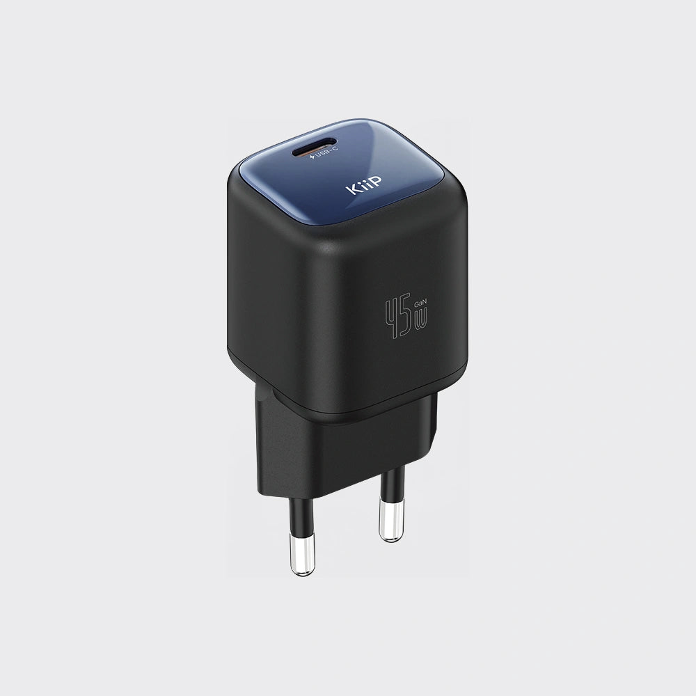 KiiP Compact Series GaN Charger up to 45W Mini Wall Adaptor Travel Kepala Charger Fast Charging