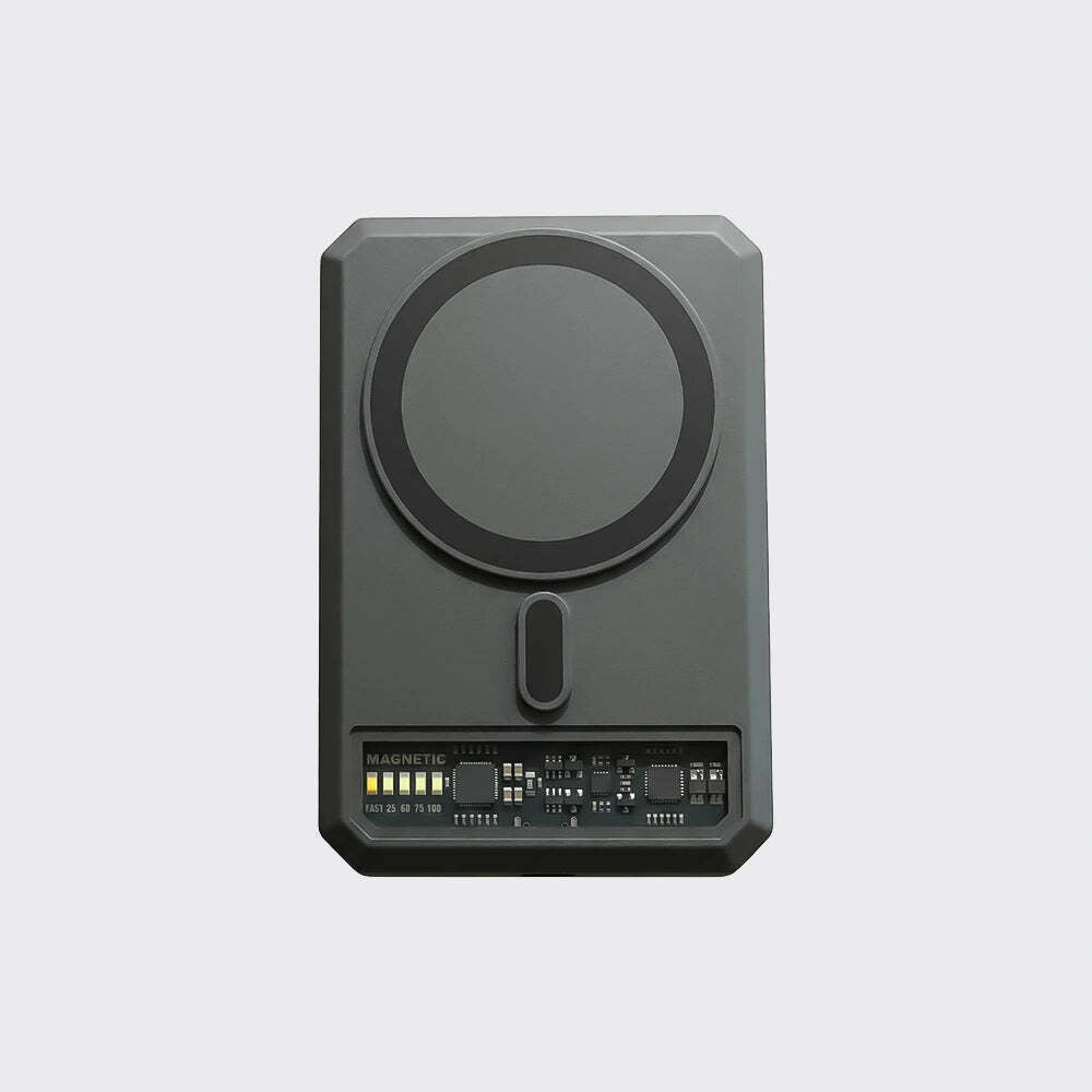 Black induction cooktop on a light gray background