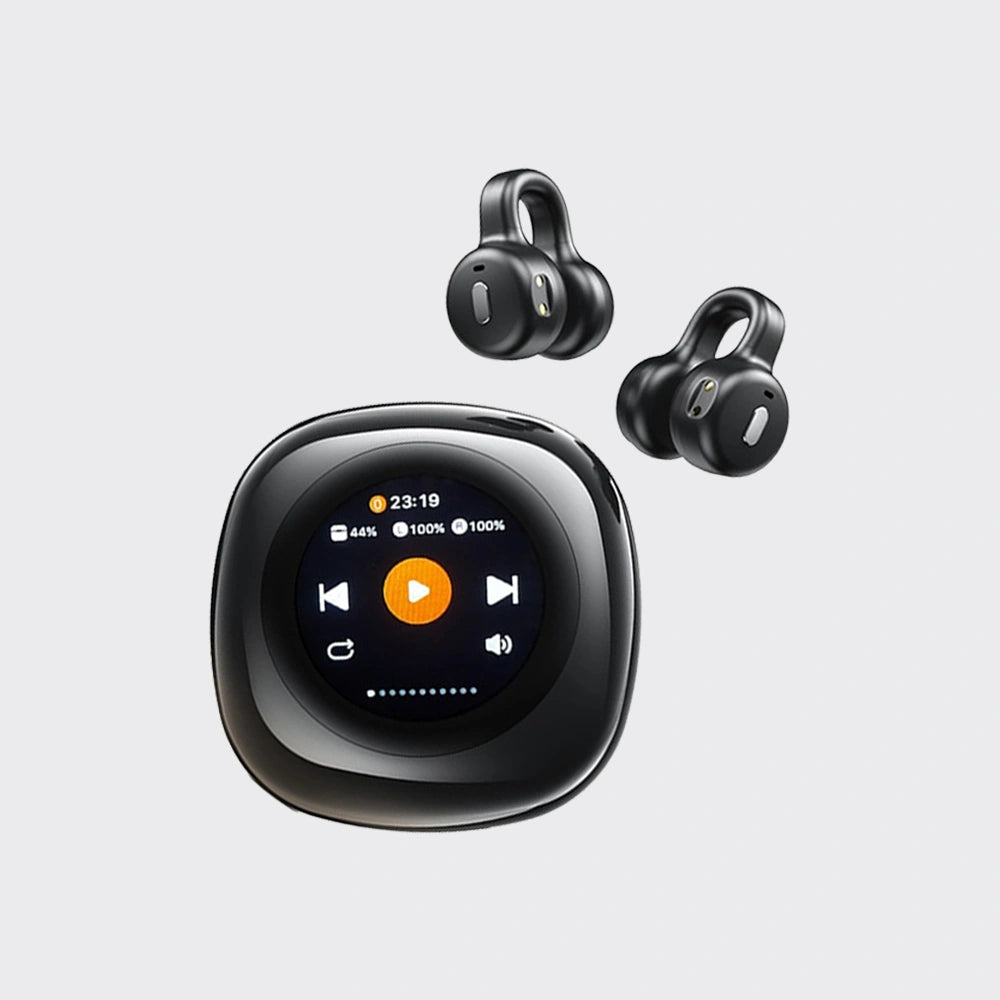 KiiP Wireless OWS DTH8 Smart Headset Bluetooth Earphone TWS Digital Display SD Card