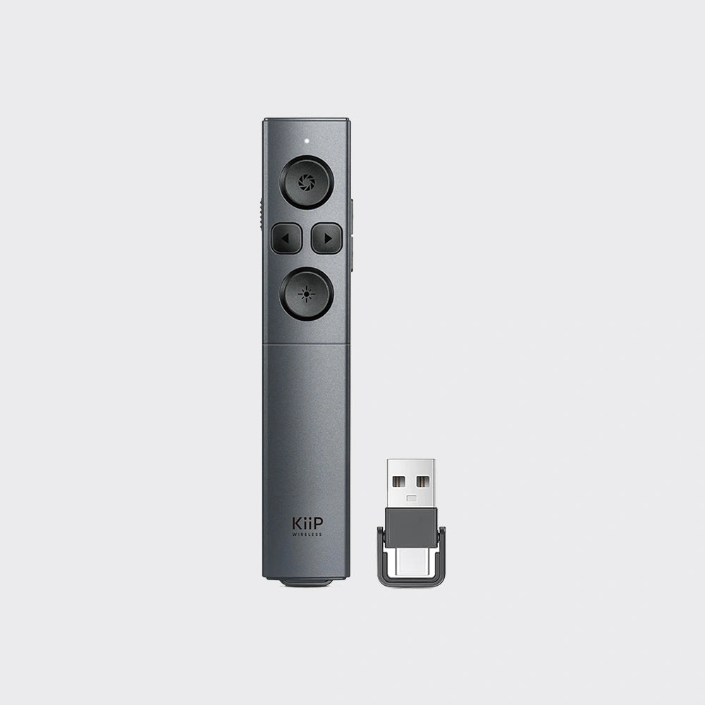 KiiP Wireless LG12 Smart Laser Pointer 2-In-1 Type-C and USB Receiver Presenter Pointer