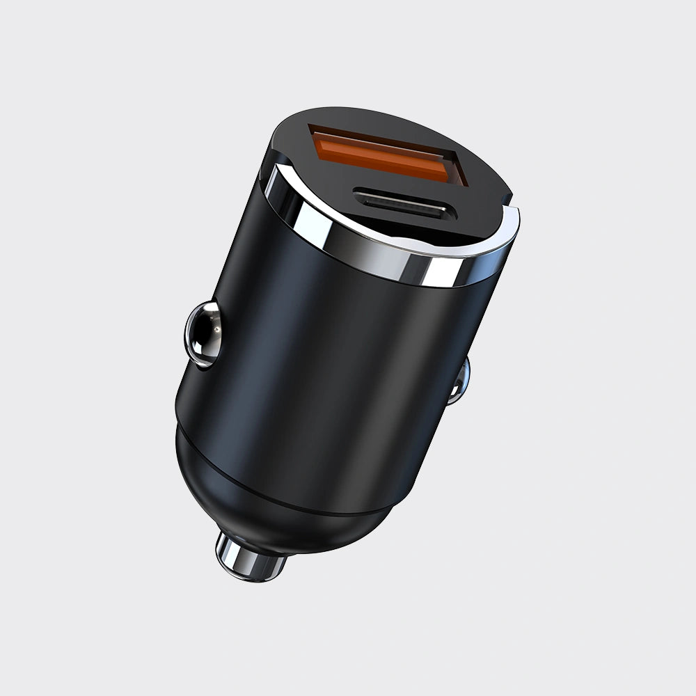 KiiP Car Charger Mini PD 30W Fast Charging USB A + Type C