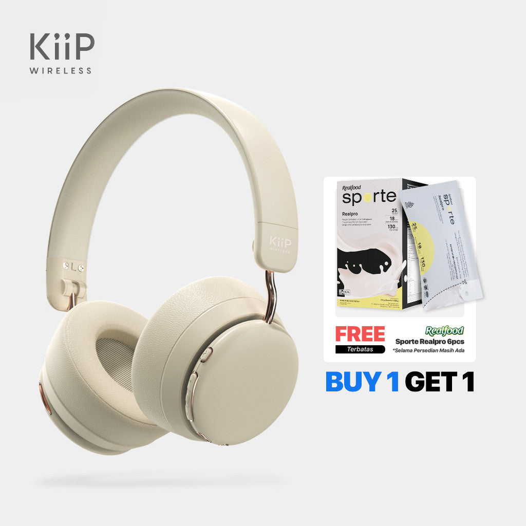 KiiP Wireless Headphone TH80 x Realfood Sporte Realpro 6pcs