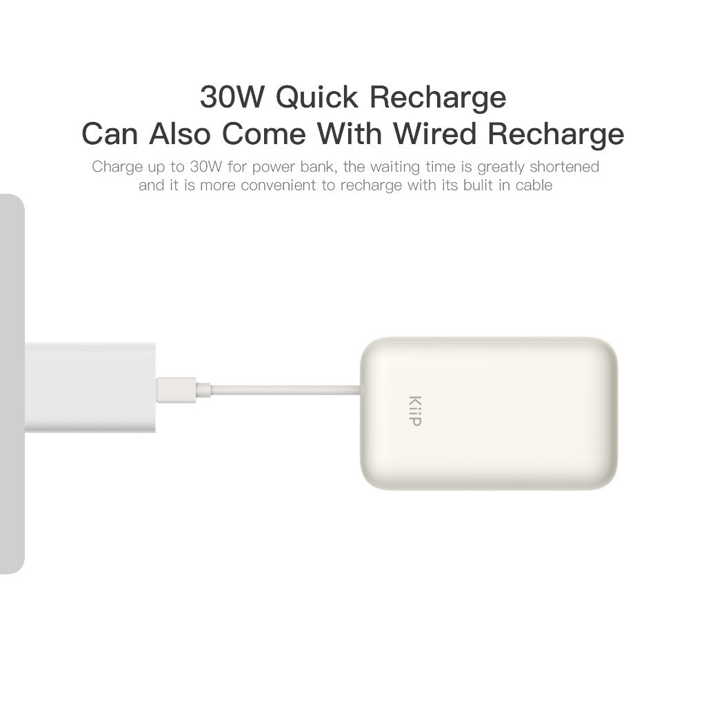 KiiP E68 Power Bank Fast Charging 45W Quick Charge Type C PD 10500mAh