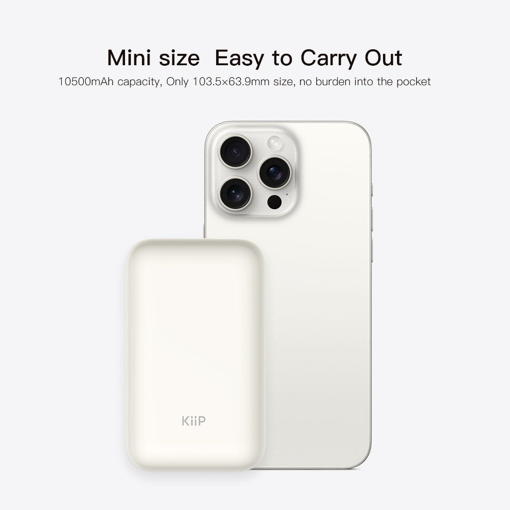 KiiP E68 Power Bank Fast Charging 45W Quick Charge Type C PD 10500mAh