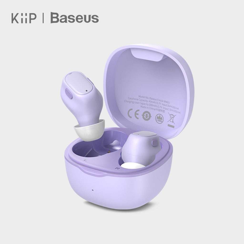 KIIP X Baseus Bowie WM01 True Wireless Bluetooth Earphone Mini Earbuds TWS