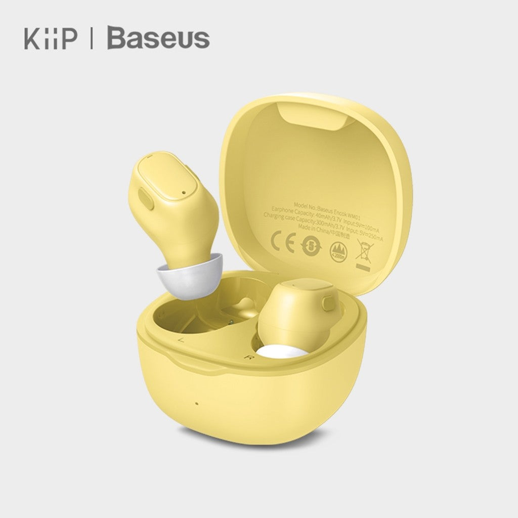 KIIP X Baseus Bowie WM01 True Wireless Bluetooth Earphone Mini Earbuds TWS