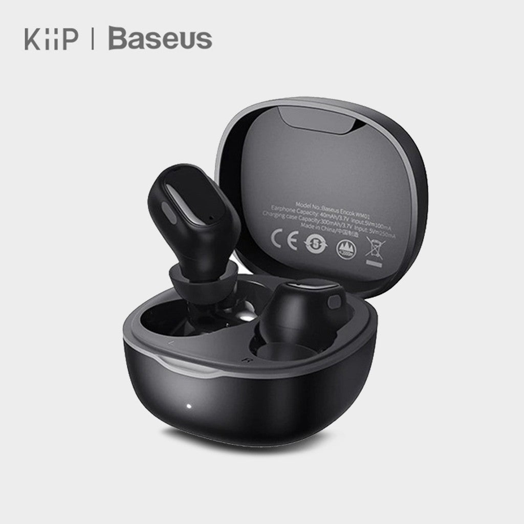 KIIP X Baseus Bowie WM01 True Wireless Bluetooth Earphone Mini Earbuds TWS