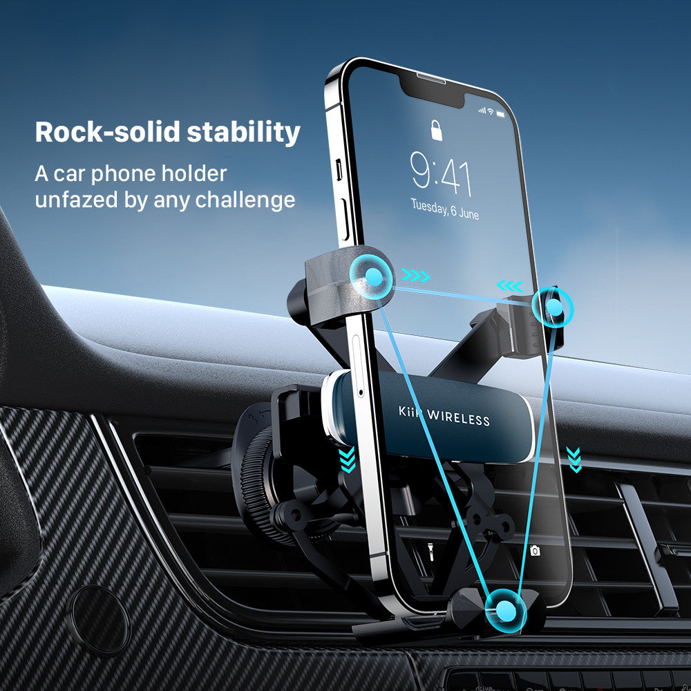 KiiP QIT02 Gravity Car Phone Holder AC Air Vent Mobil