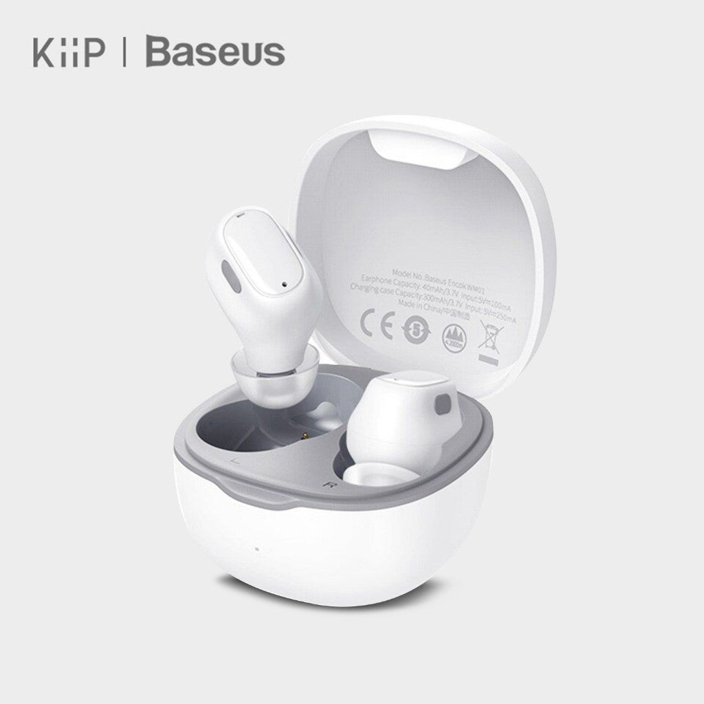 KIIP X Baseus Bowie WM01 True Wireless Bluetooth Earphone Mini Earbuds TWS