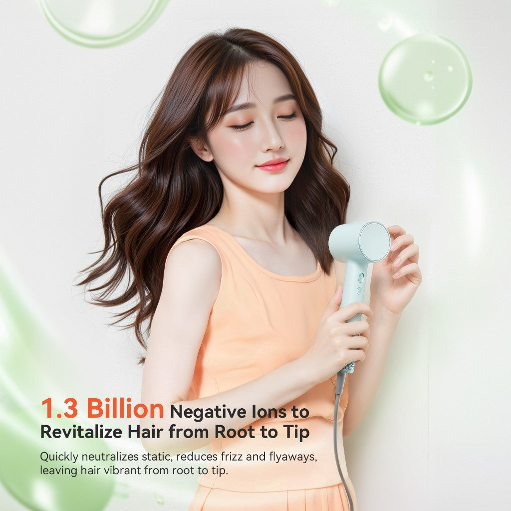 KiiP x Sakumini Compact Size Turbo Speed Dryer Alat Pengering Rambut Mini Super Cepat Dengan Ion Negatif Tanpa Bising