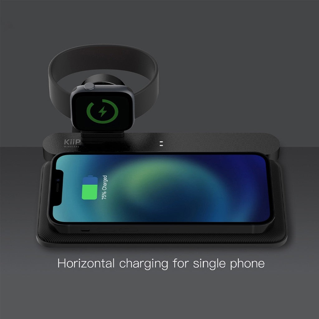 KiiP Wireless W4 Dual Wireless Charger Pad 5in1 55W Fast Charging Station
