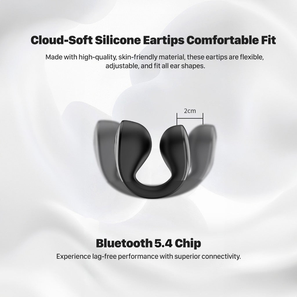 KiiP Wireless DTH6 TWS Ear Clip Bluetooth Earphone Hi-Fi 360-Degree Surround Audio