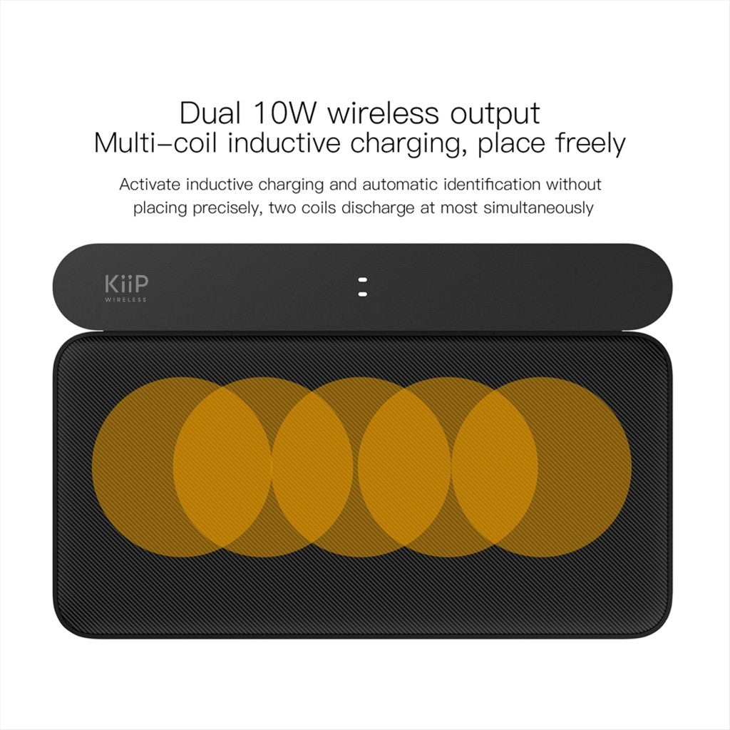 KiiP Wireless W4 Dual Wireless Charger Pad 5in1 55W Fast Charging Station