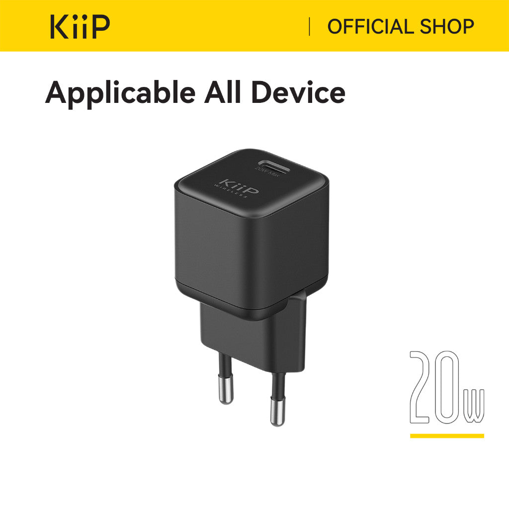 KiiP C16 Adaptor Kepala Charger 20W Travel Fast Charger