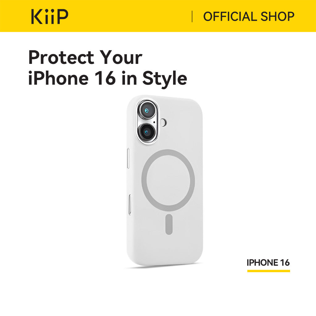 KiiP Wireless Case Iphone 16 Series Casing Magnetic Wireless Magsafe Silikon Handphone Premium