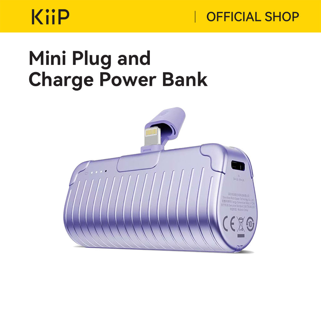 KiiP Mini Power Bank Fast Charging PD 20W 2in1 Phone Holder 5000mAh