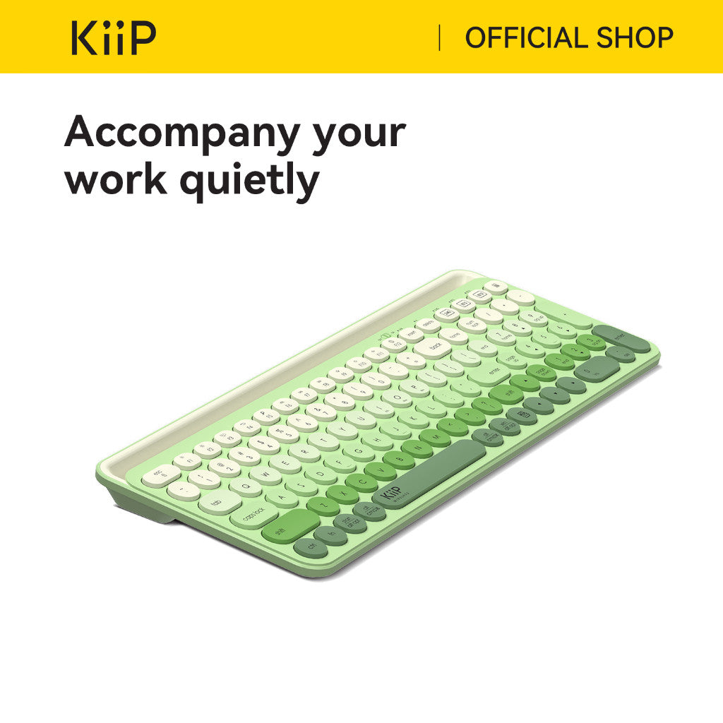 KiiP Wireless Swift Keyboard bluetooth Multi-Device Dual Mode Windows, Mac, Chrome OS Android iOS