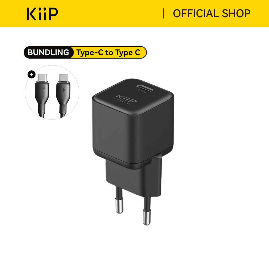 KiiP C16 Adaptor Kepala Charger 20W Travel Fast Charger