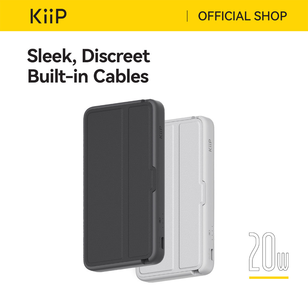 KiiP E57 Power Bank Fast Charging 20W PD Quick Charger Type-C Lightning