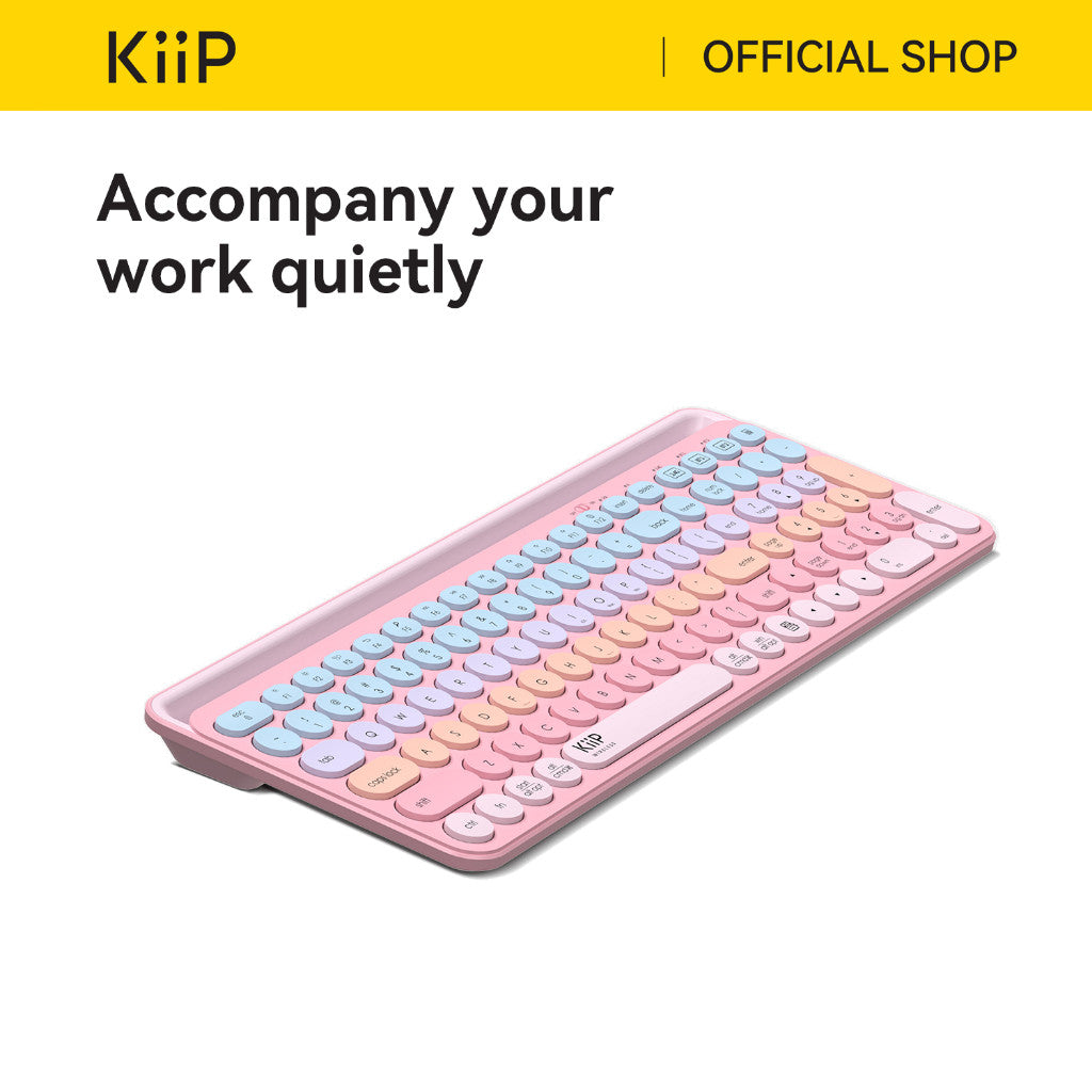 KiiP Wireless Swift02 Keyboard Bluetooth Multi-Device Dual Mode Windows Mac Chrome OS Android iOS
