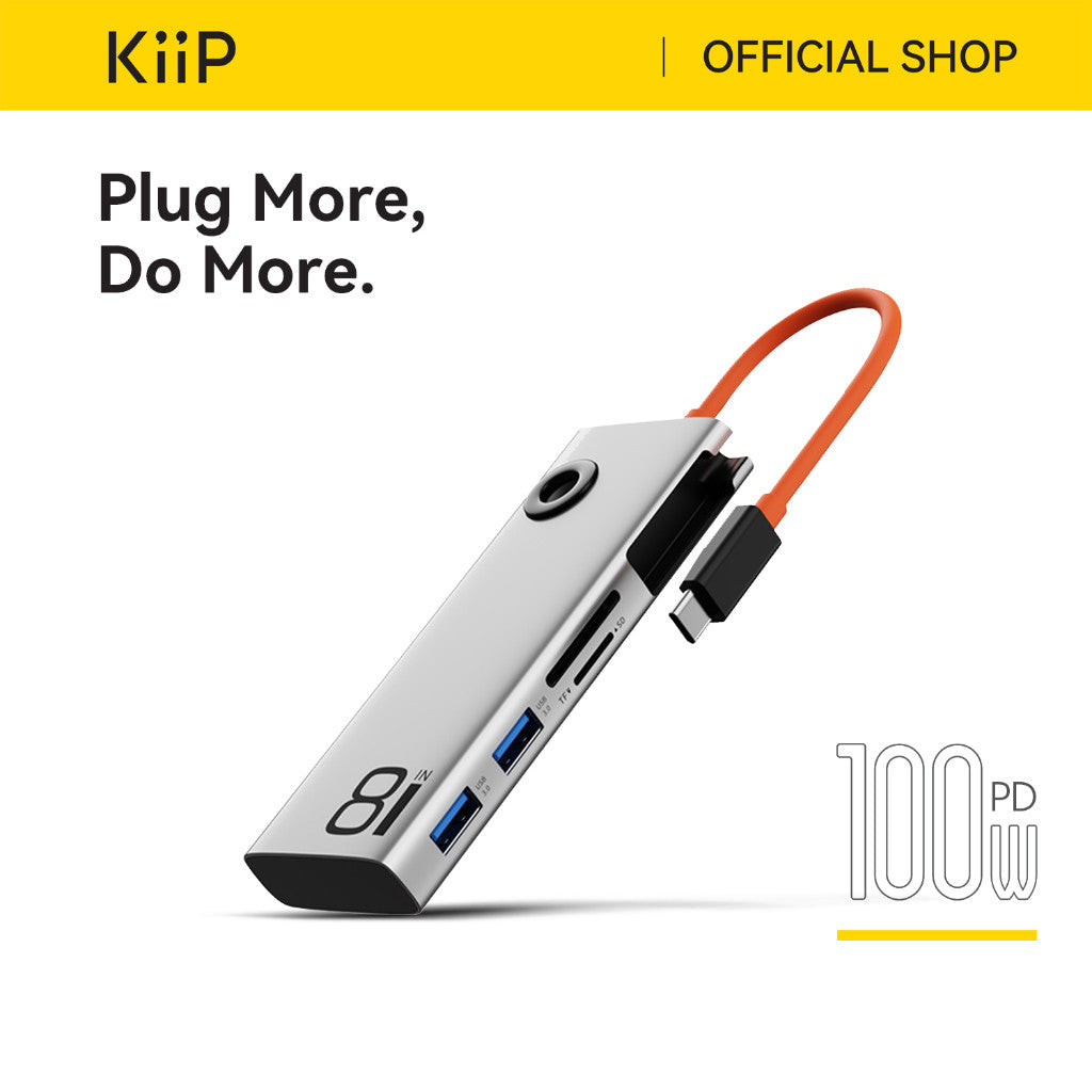 KiiP Hub USB Type C To HDMI 4K 30Hz 3.0 Docking Station All in 1