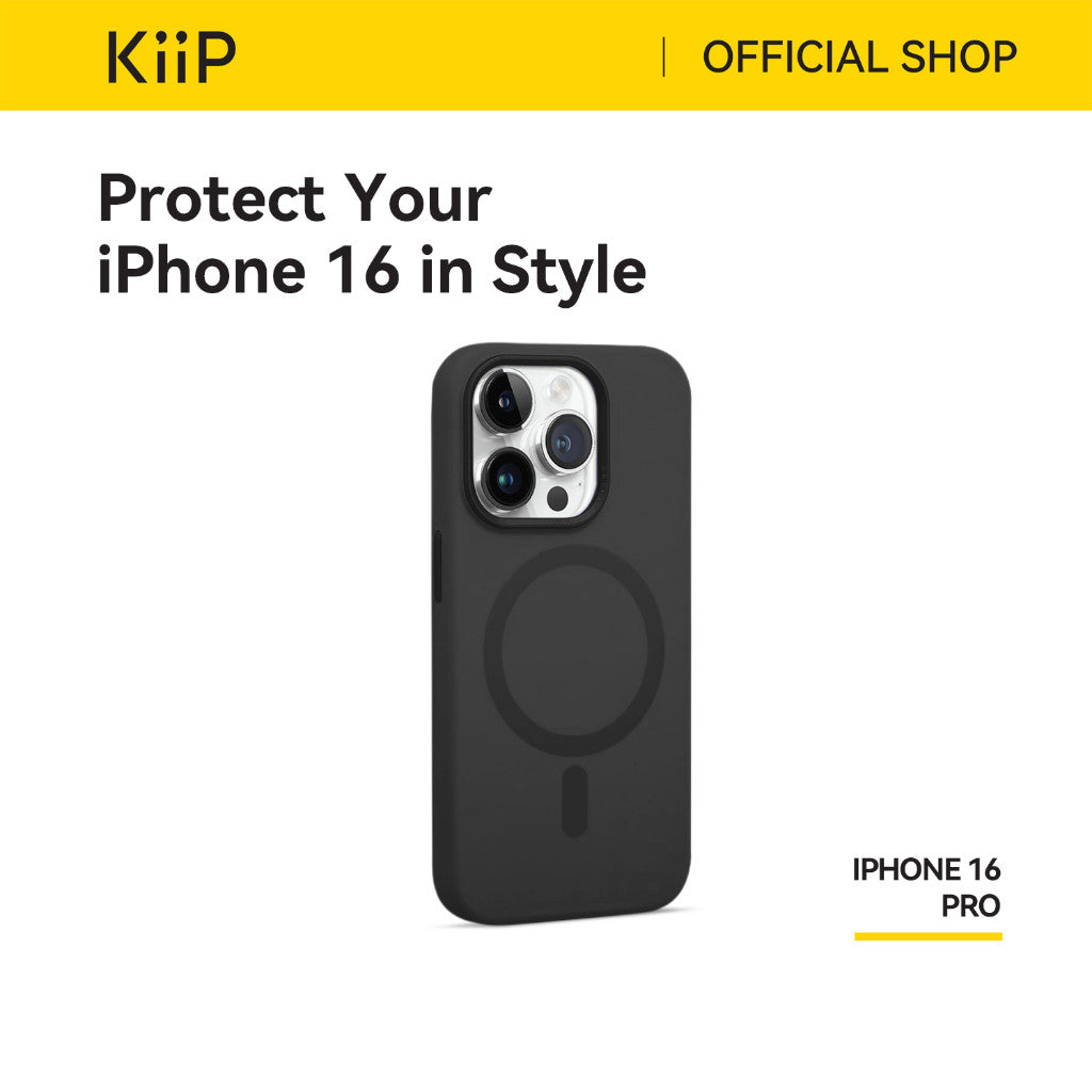 KiiP Wireless Casing Iphone 16 Series Casing Magnetic Apple Magsafe Silicone Case Handphone