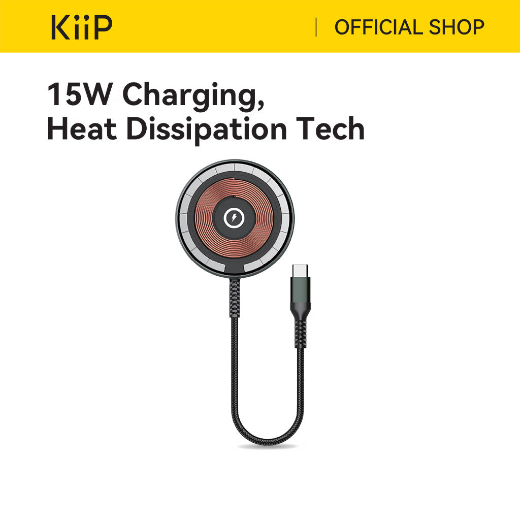 KiiP Wireless M4 Magnetic Charger Pad Fast Charging 15W Universal