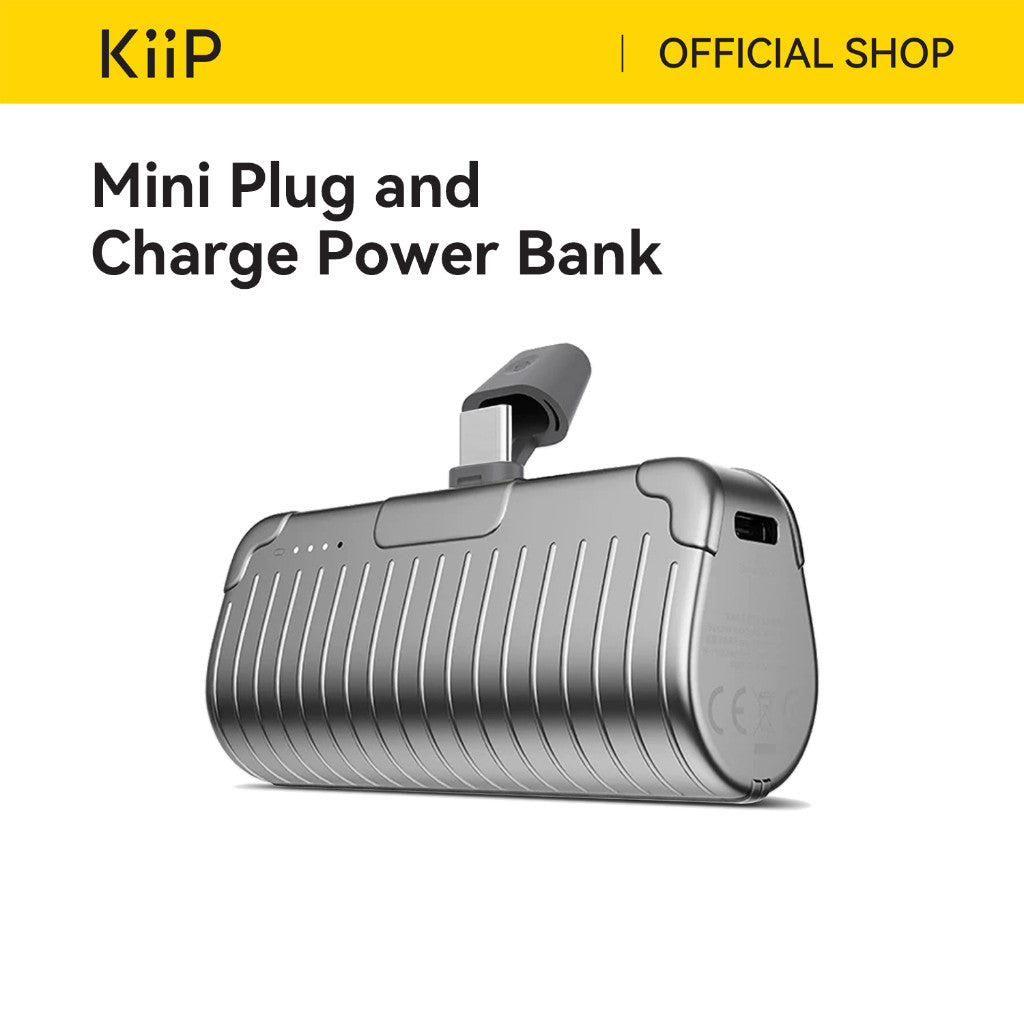 KiiP Mini Power Bank Fast Charging PD 20W 2in1 Phone Holder 5000mAh