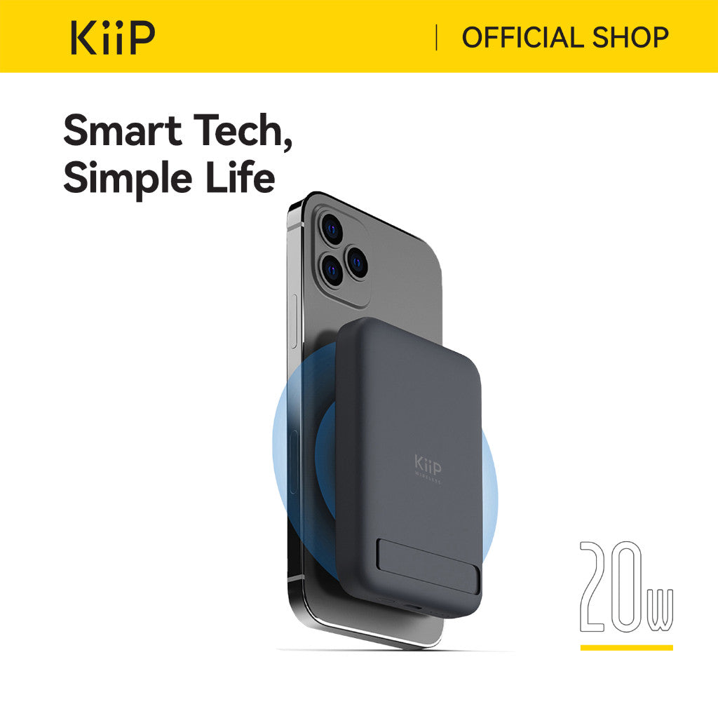 KiiP Wireless EW52 Power Bank Magnetic Magsafe 20W Fast Charging Type C PD 10000 mAh