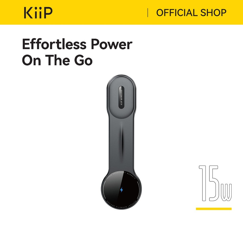 KiiP Wireless MCH05 Pro 2in1 Wireless Charging Car Phone Holder Dashboard Magsafe Foldable Aksesoris