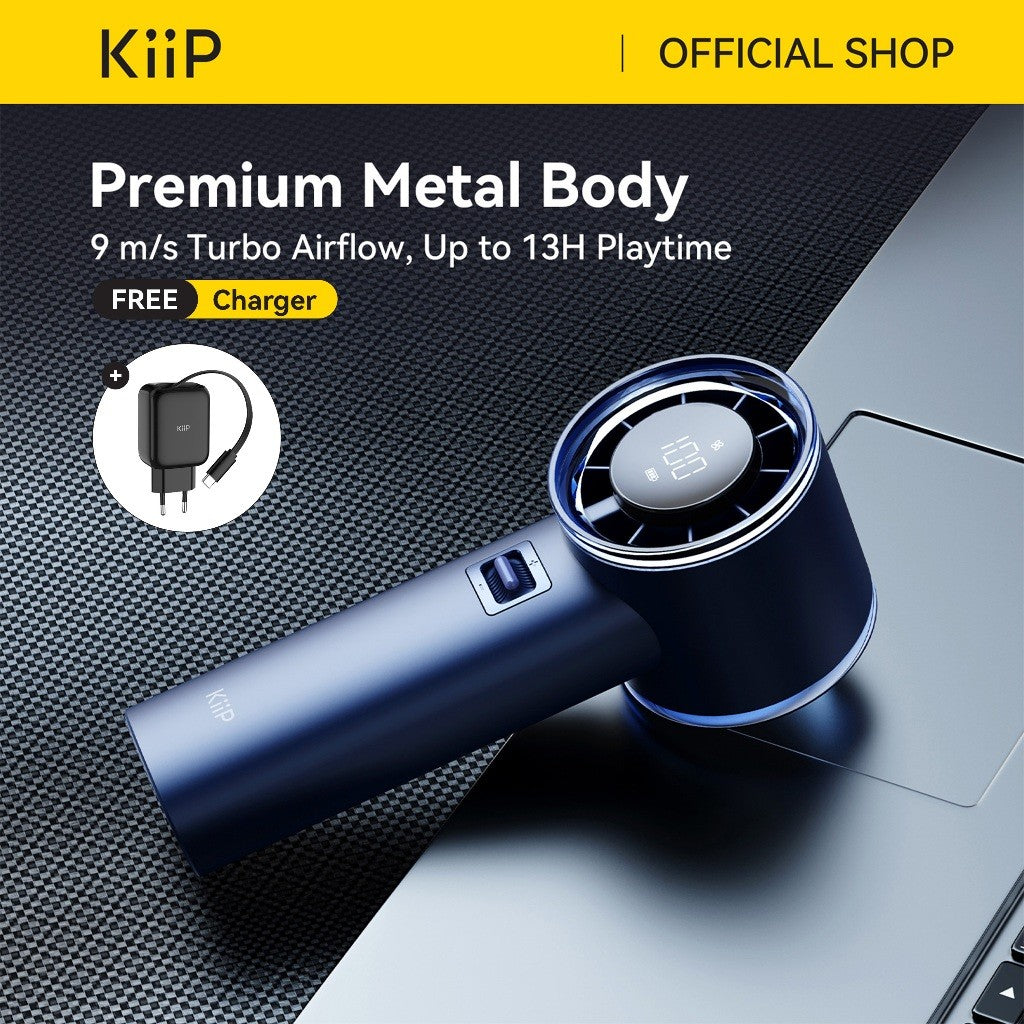 KiiP FAN10 Kipas Angin Mini JetTube High-Speed Handheld Portable Rechargeable