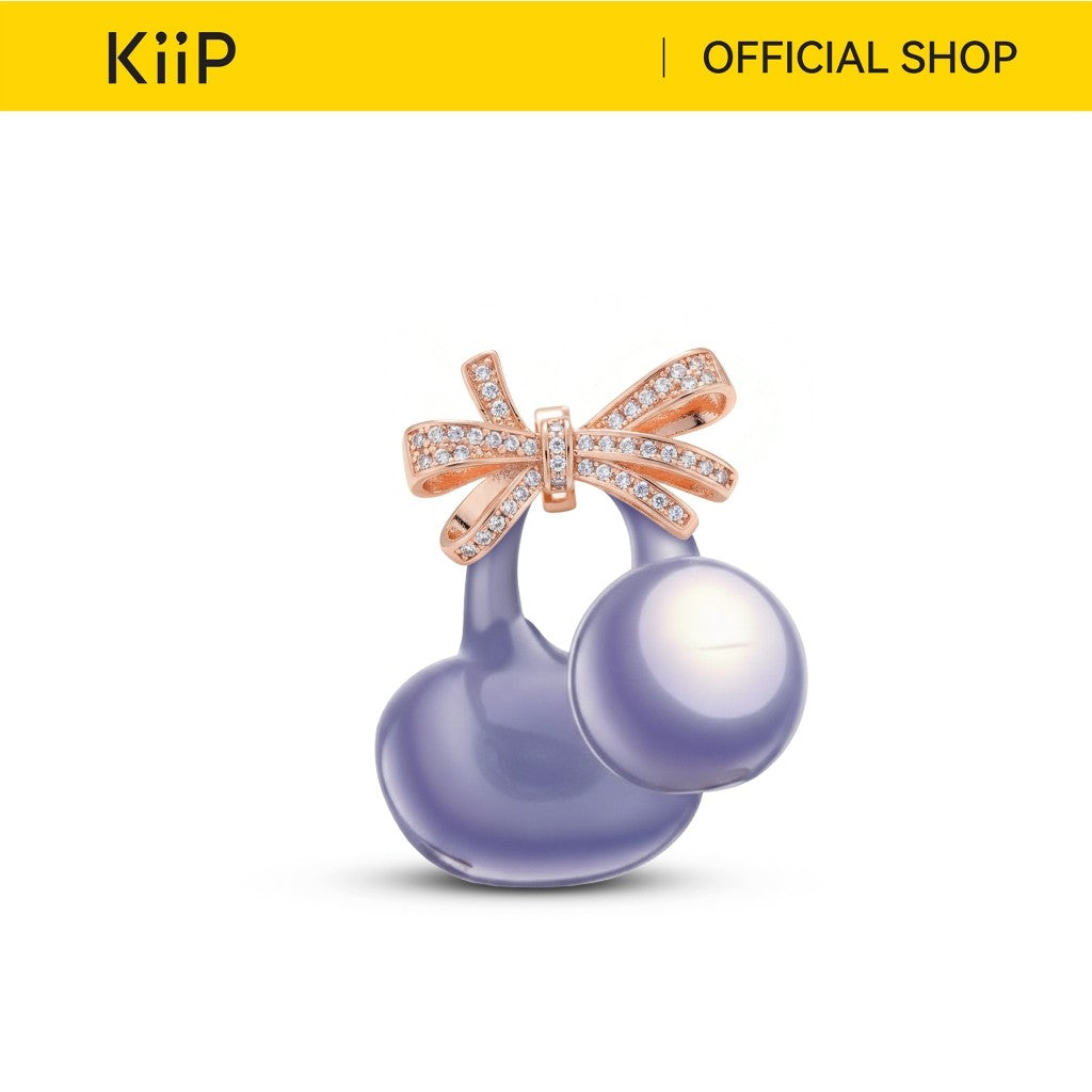 KiiP Freeclip Earbuds Jewelry Aksesoris Earphone Clip DIY Butterfly Shape Earrings Cute Bow