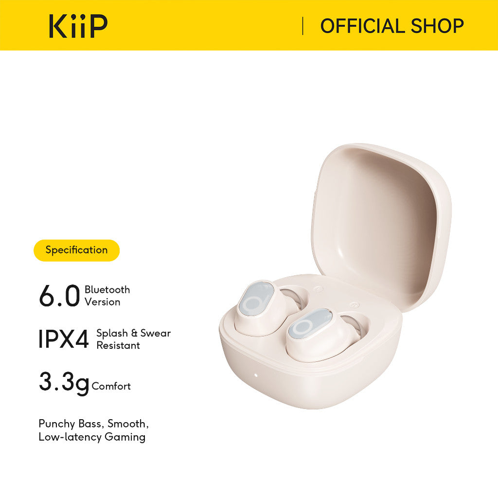 KiiP BD1S Bean Series Mini Earbuds True Wireless Earphones Bluetooth Punchy Bass