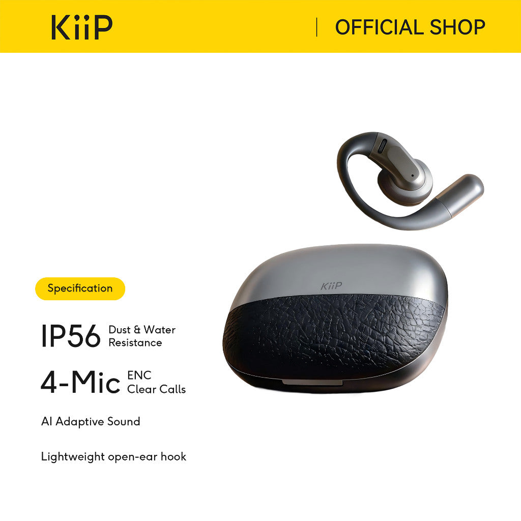 KiiP DTH24 OpenCore OWS Ear-hook Bluetooth Earphones EN Clear Calls IP56 AI Adaptive Sound