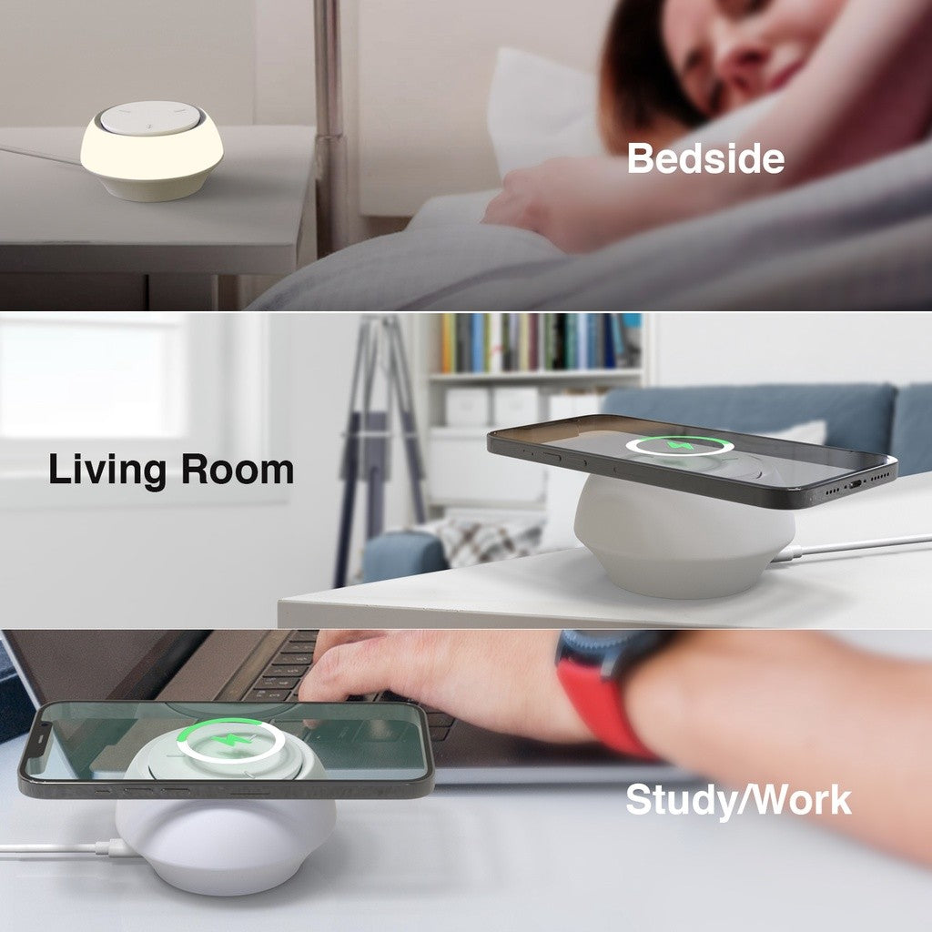 KiiP D2 Desk Lamp Wireless Charger Lampu Tidur Lampu Meja Lampu Baca
