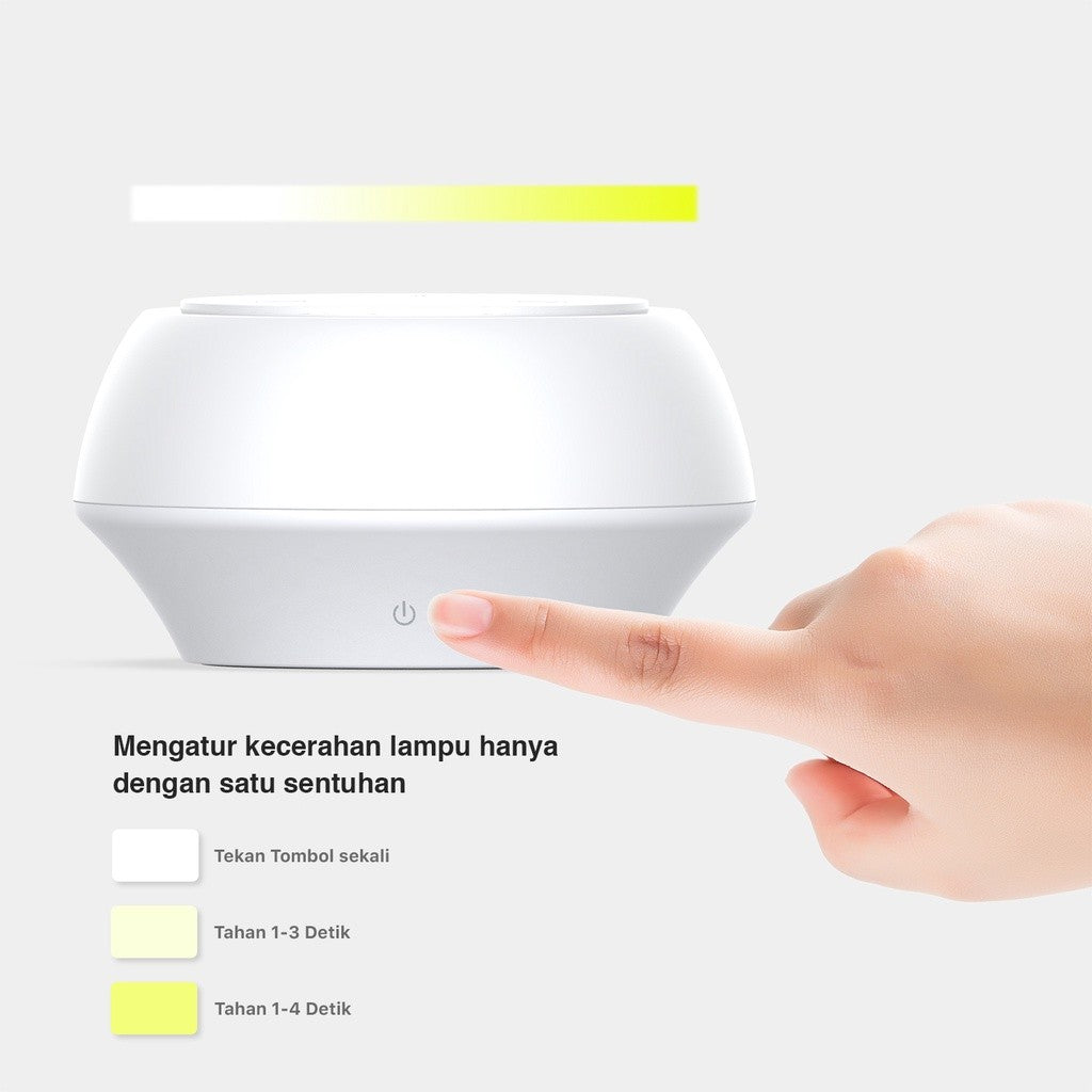 KiiP D2 Desk Lamp Wireless Charger Lampu Tidur Lampu Meja Lampu Baca