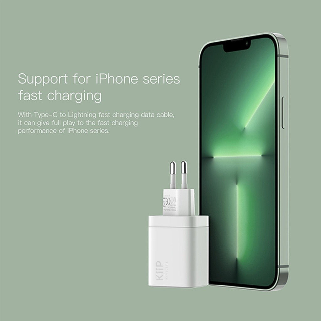 KiiP C10 Kepala Charger 30W Travel Fast Charger