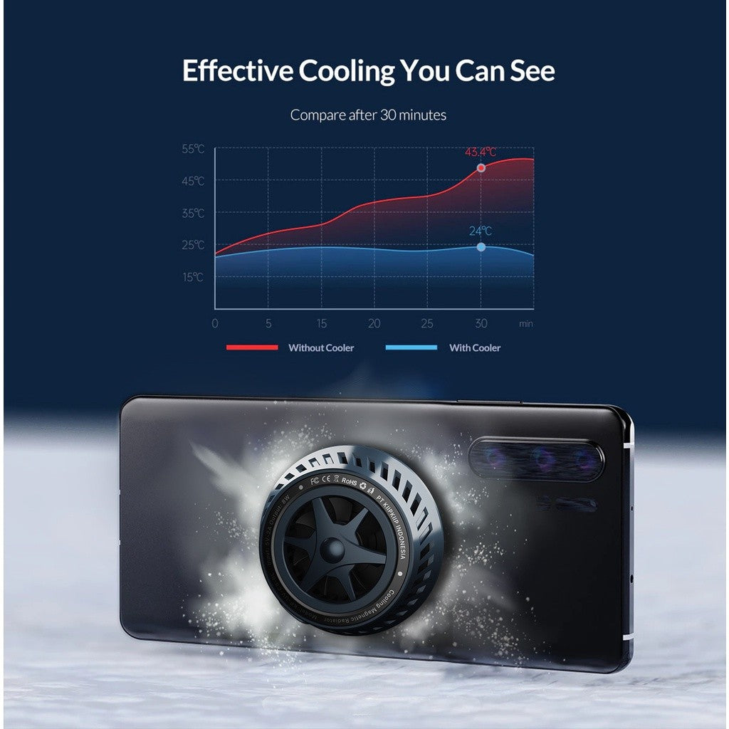 KiiP C8 Pendingin HP Magnet Cooling Pad Cooler HP Gaming Fan