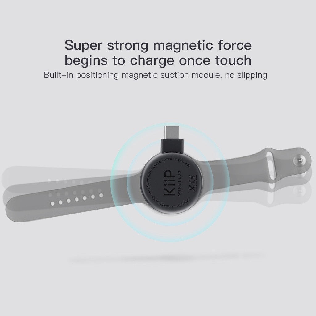 KiiP Wireless W7 Iwatch Charger Magnetic For IP Watch Apple Watch
