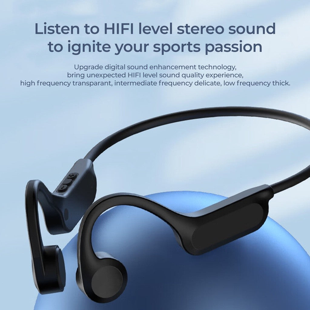 KiiP Wireless DTS10 Bluetooth Headphone Bone Conduction Earphone Headset