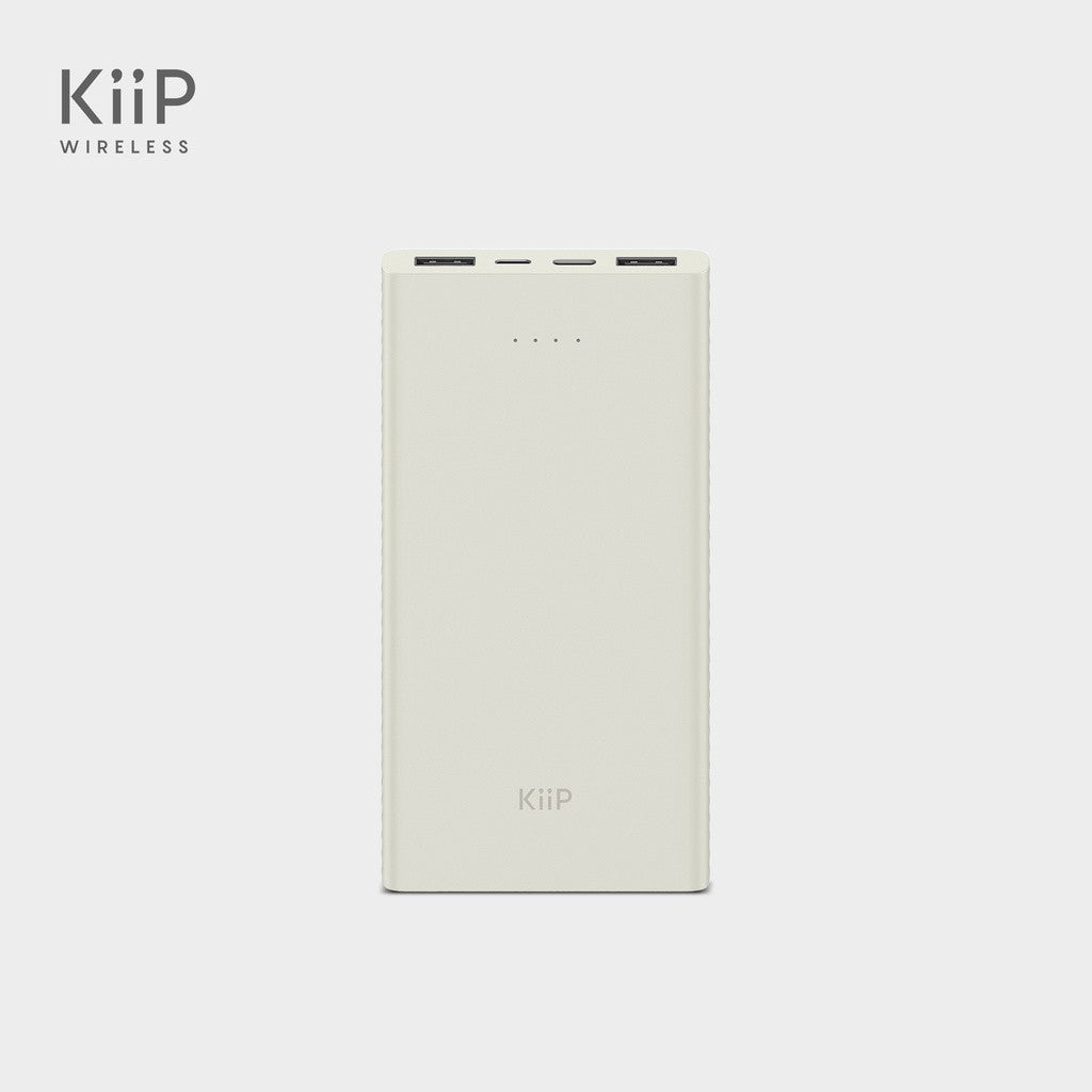 KiiP E41 Power Bank Slim 10000mAh Dual Input Type-C Micro USB Port