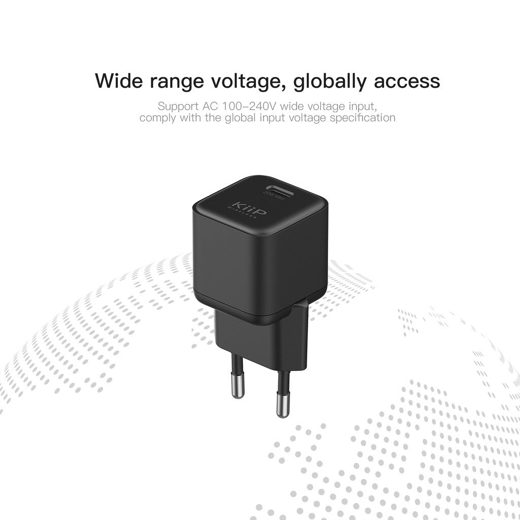 KiiP C16 Adaptor Kepala Charger 20W Travel Fast Charger