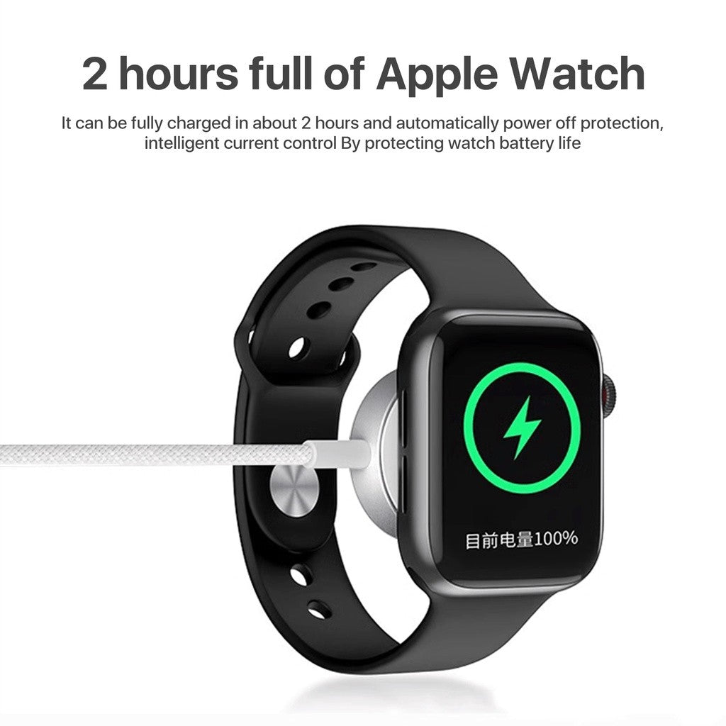 KiiP Wireless WH10 Iwatch Charger Magnetic Suction braided cable Type-C