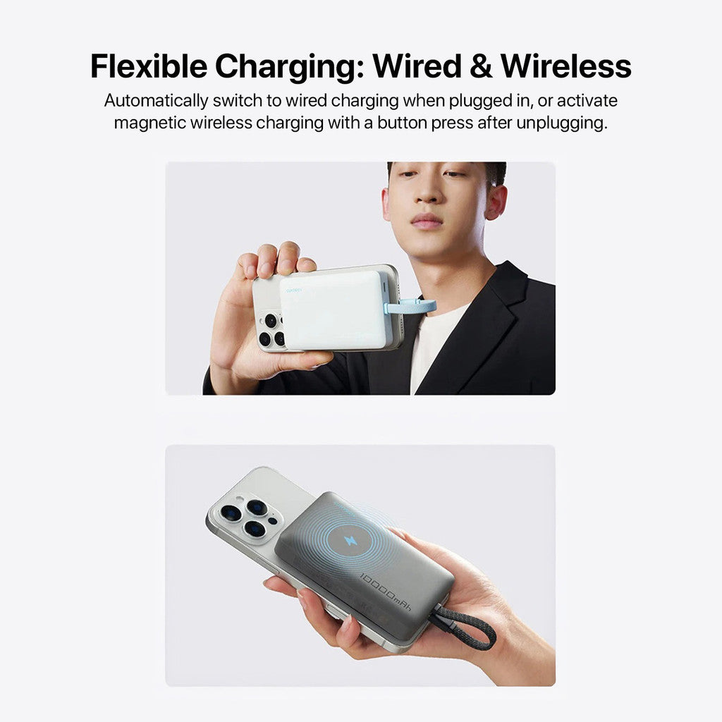 Cuktech WPB100L Magnetic Power Bank Magsafe Type-C 10000mAh Fast Charging 22.5W