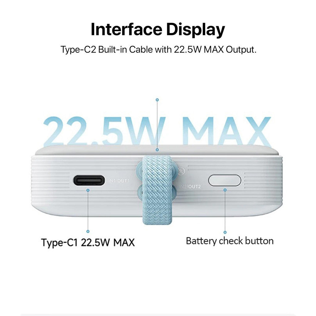 Cuktech WPB100L Magnetic Power Bank Magsafe Type-C 10000mAh Fast Charging 22.5W