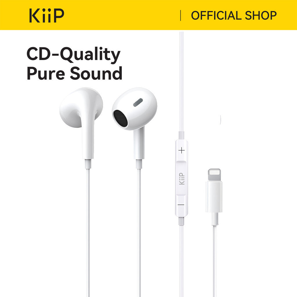 KiiP Headset Handsfree 3.5mm Wired Headset Kabel Anti Delay Earphone HD Call
