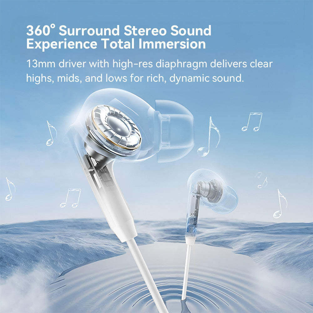 KiiP Headset Wired HiFi Earphone Kabel ENC Call Noise Cancellation Headset Kabel Anti Delay