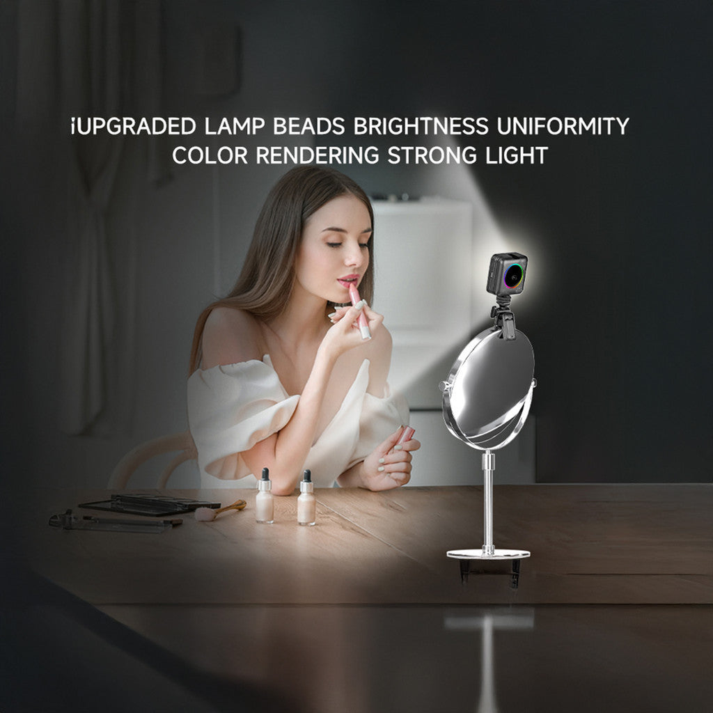 KiiP Portable RGB LED Video Light 6W Mini Lighthing 360° Lampu Konten Minimalis