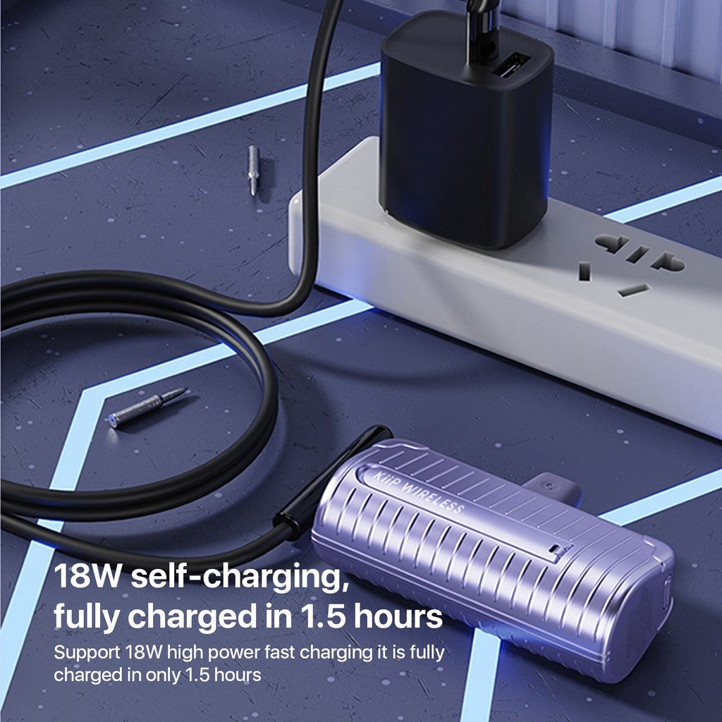 KiiP Mini Power Bank Fast Charging PD 20W 2in1 Phone Holder 5000mAh